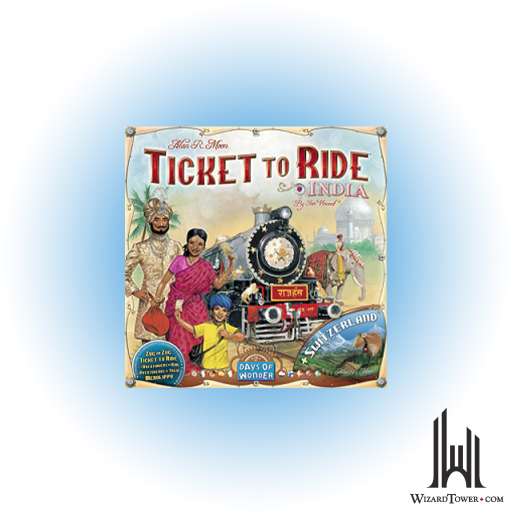 TICKET TO RIDE INDIA/SWITZERLAND MAP #2